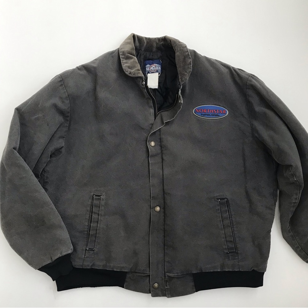 Polaris Vintage Men’s Canvas Jacket Gray L - XL